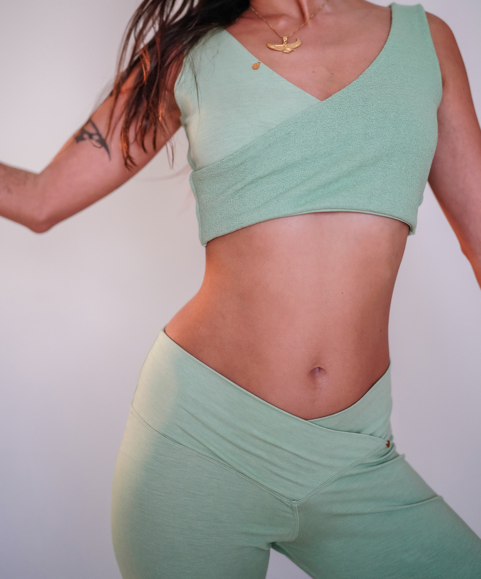 Lotus Yoga Top Mint - Nettle Fibre image 3