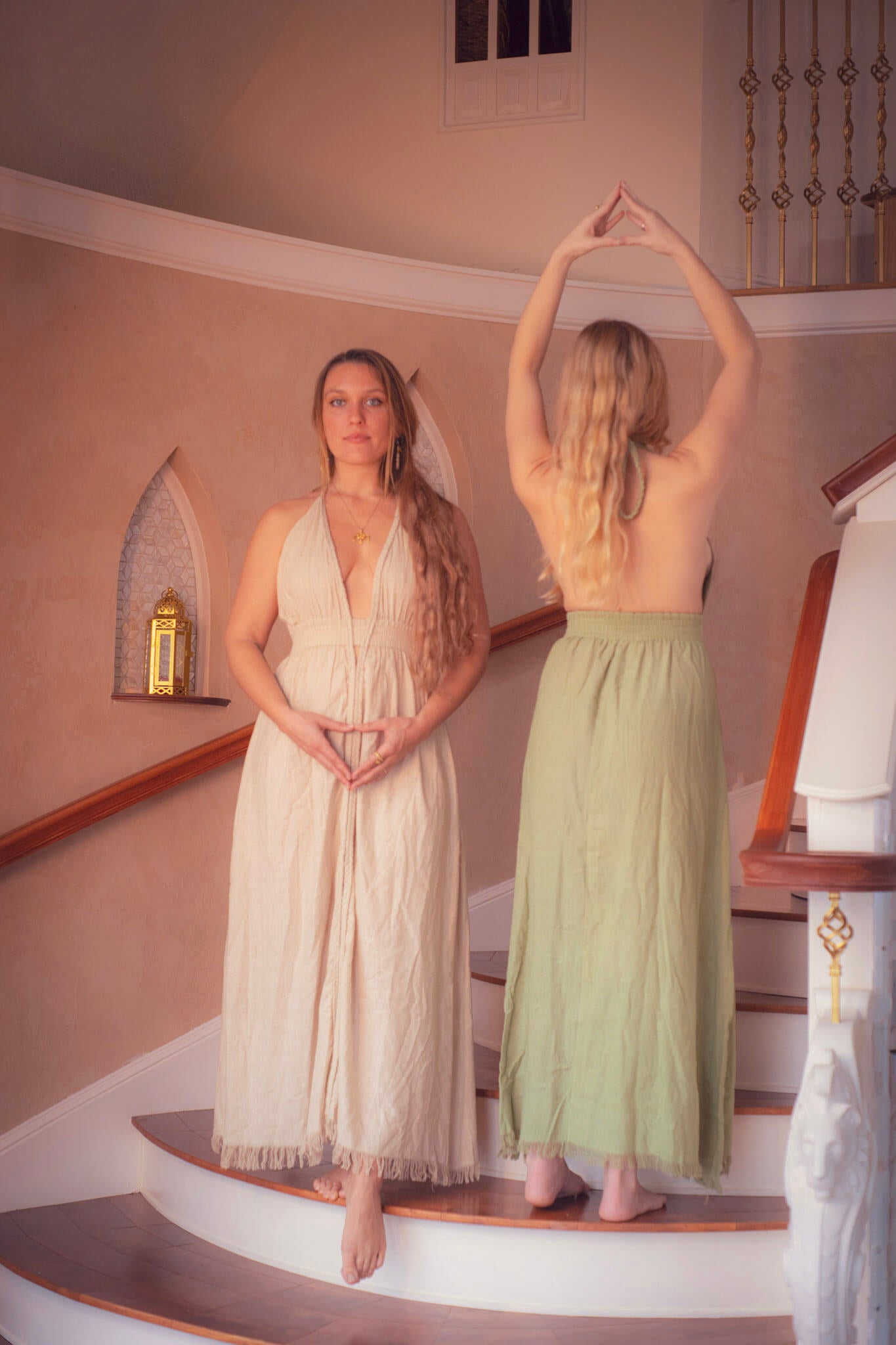 Isis Dress – Raw Silk Sand image 7