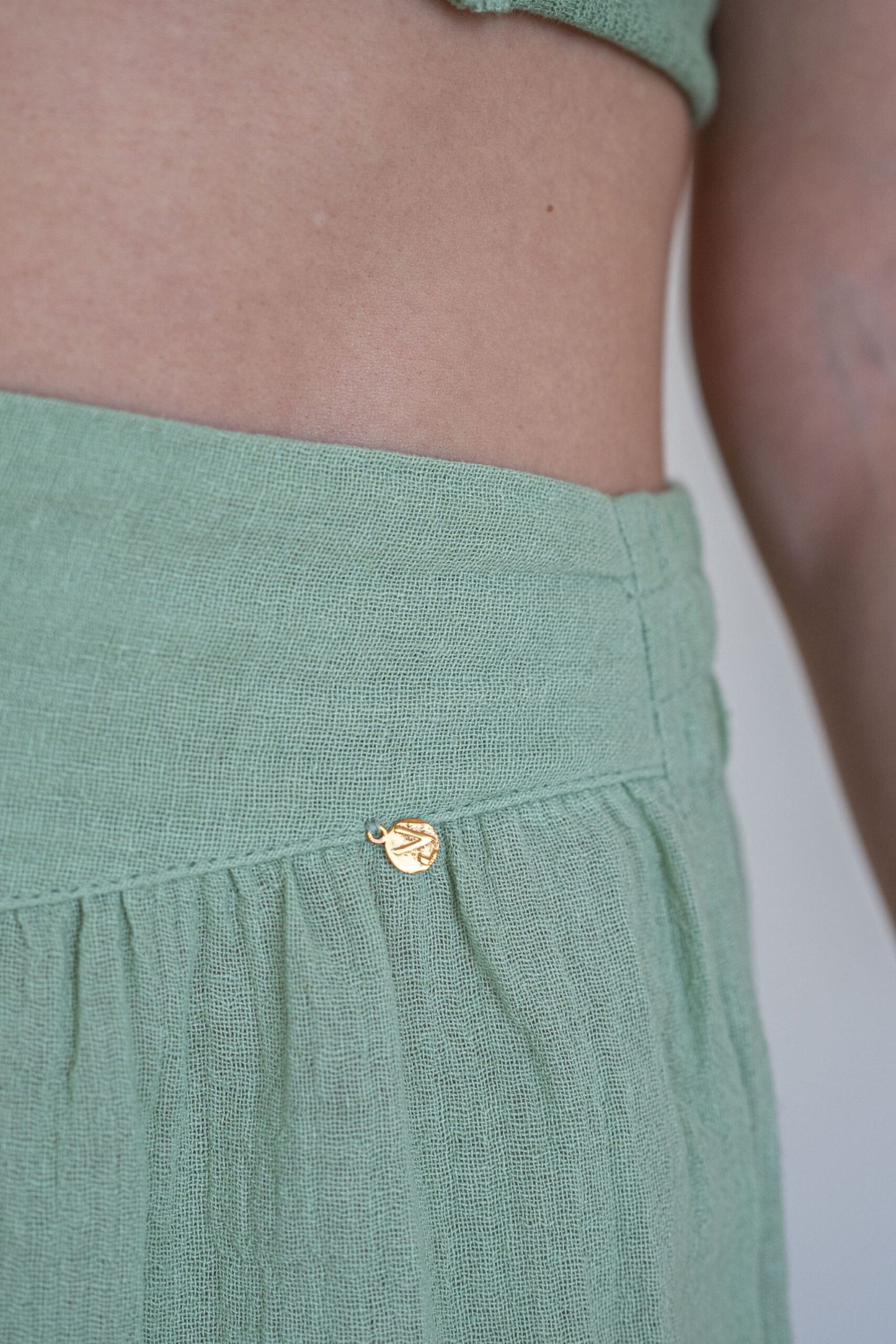 Tayu Pants Mint - Nettle Fibre image 2