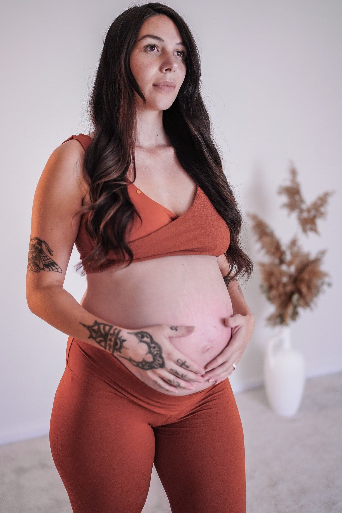 Lotus Leggings Terracotta - Bamboo image 0