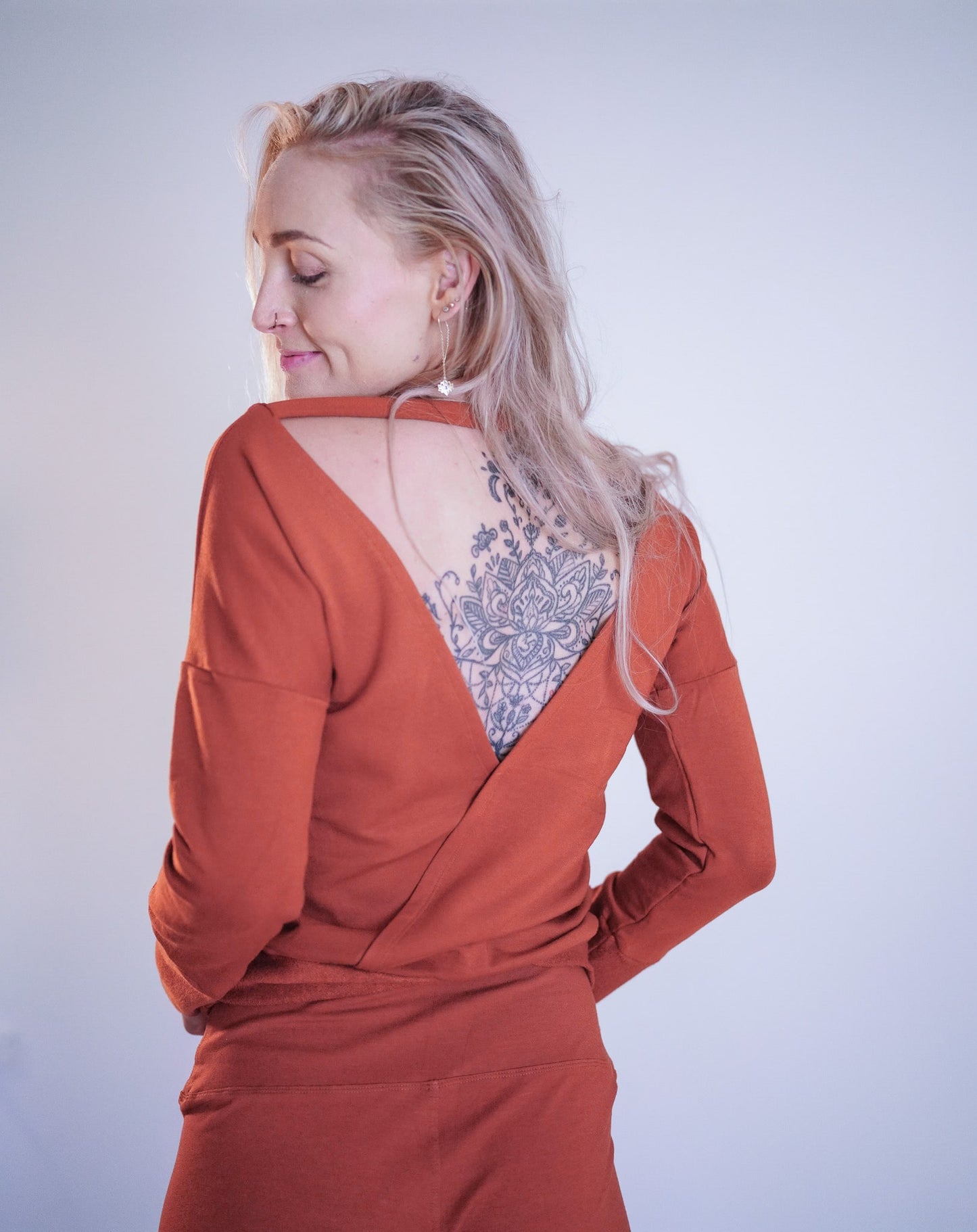 Soma Sweater Terracotta - Bamboo image 1