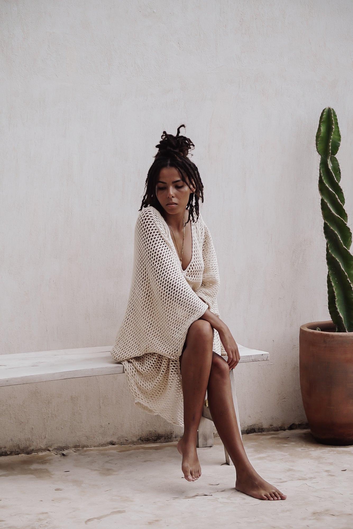 Grace Ivory - Organic Cotton Dress image 2