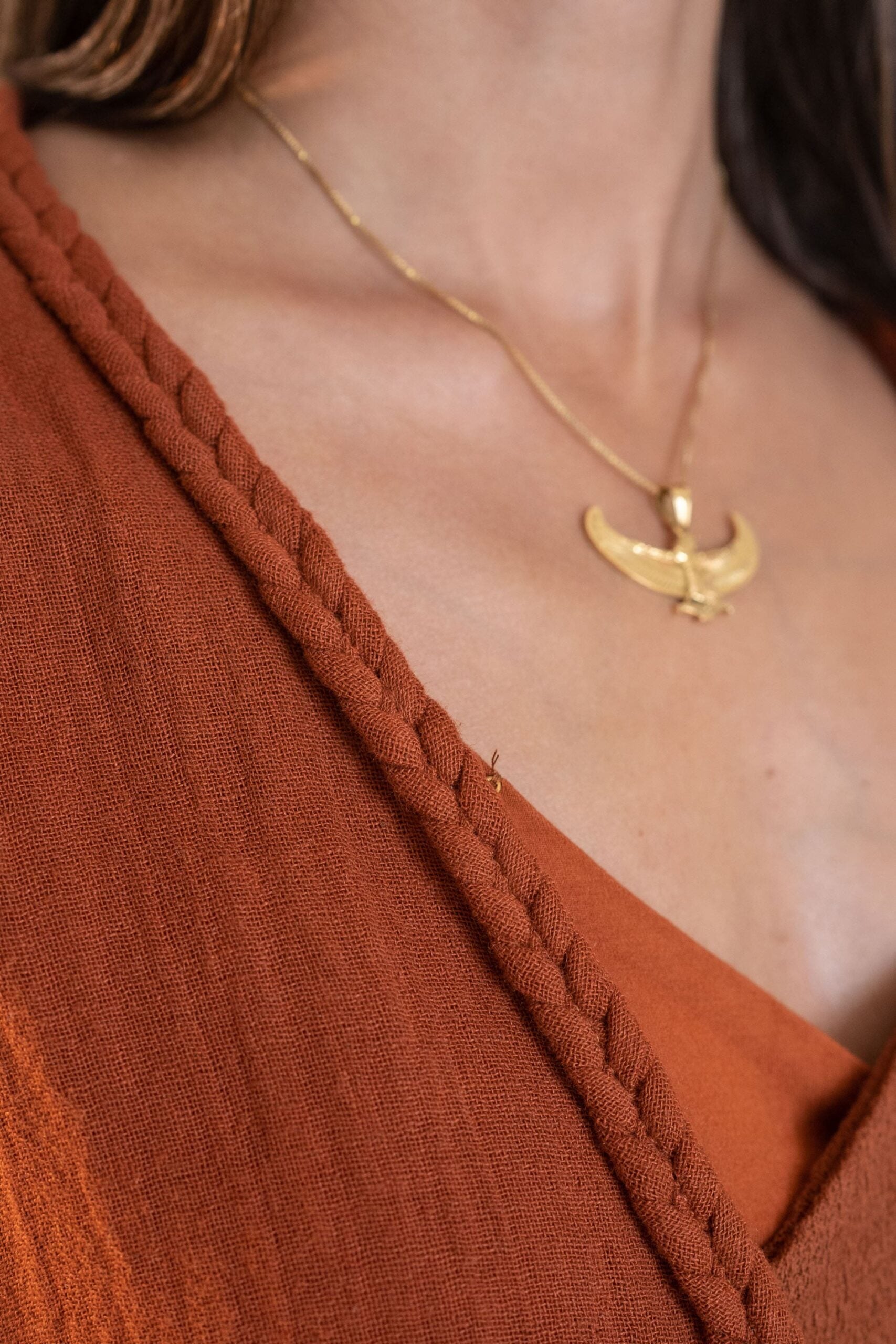 Tayu Kimono Terracotta - Nettle Fibre image 12