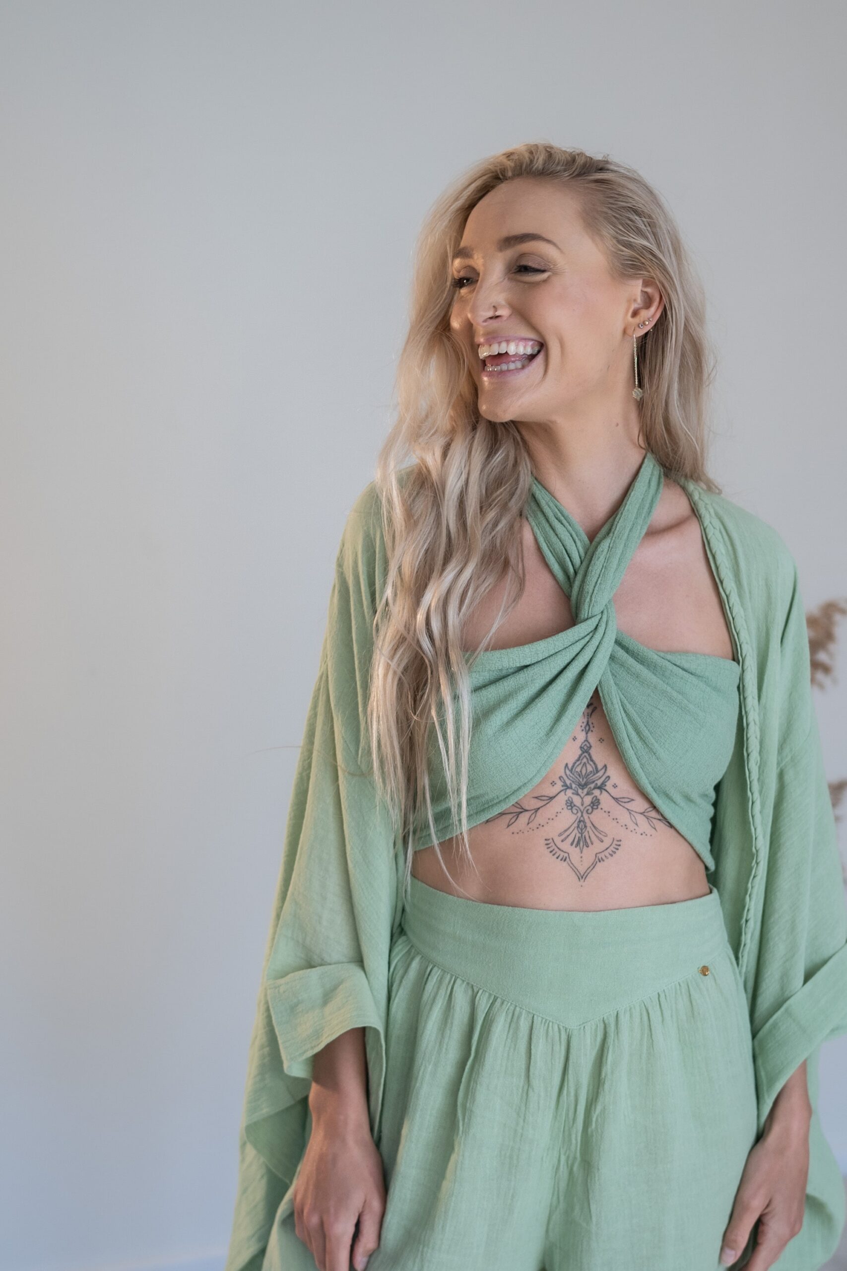 Muse 4-way Top Mint - Nettle Fibre image 0