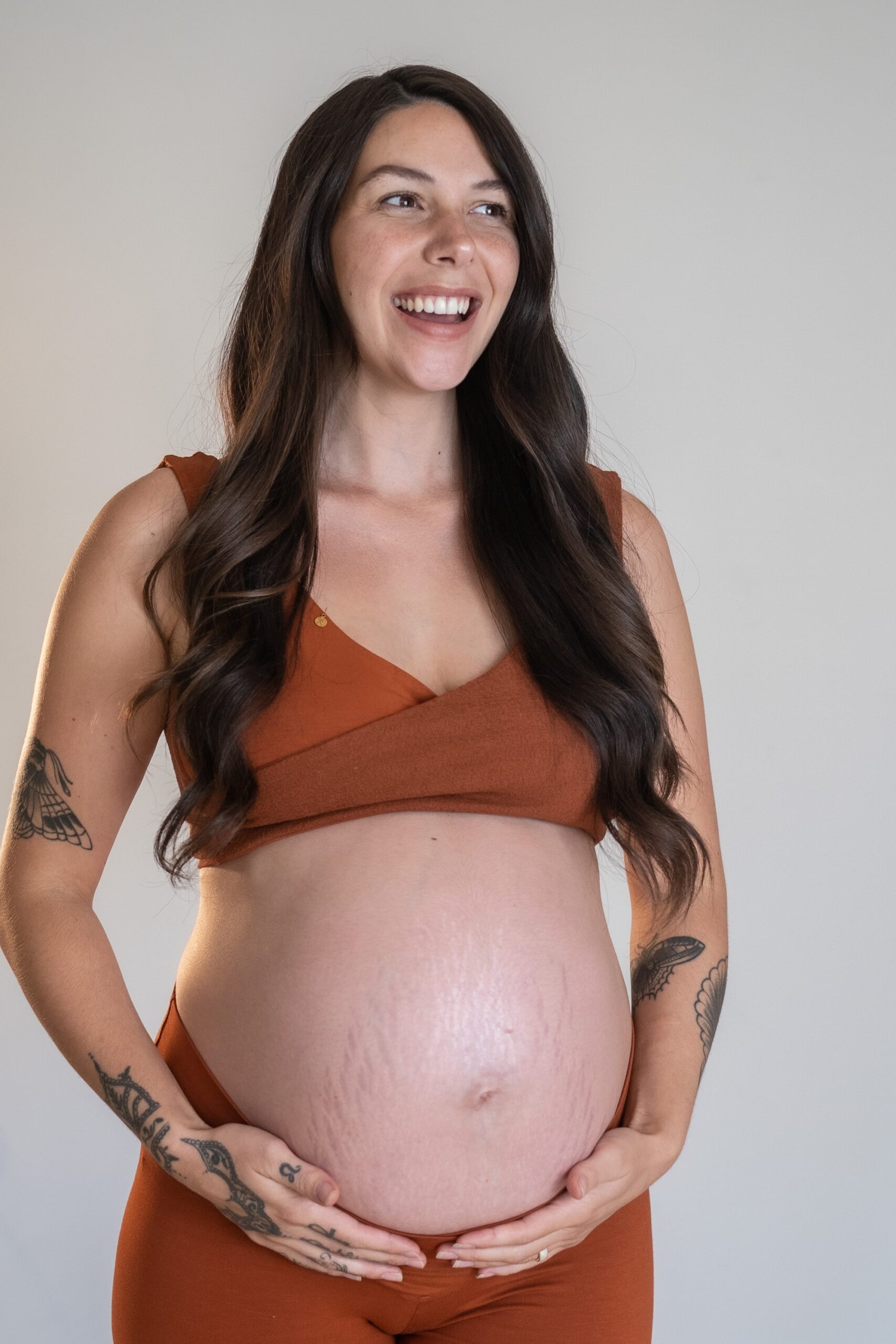 Lotus Yoga Top Terracotta – Nettle Fibre image 5