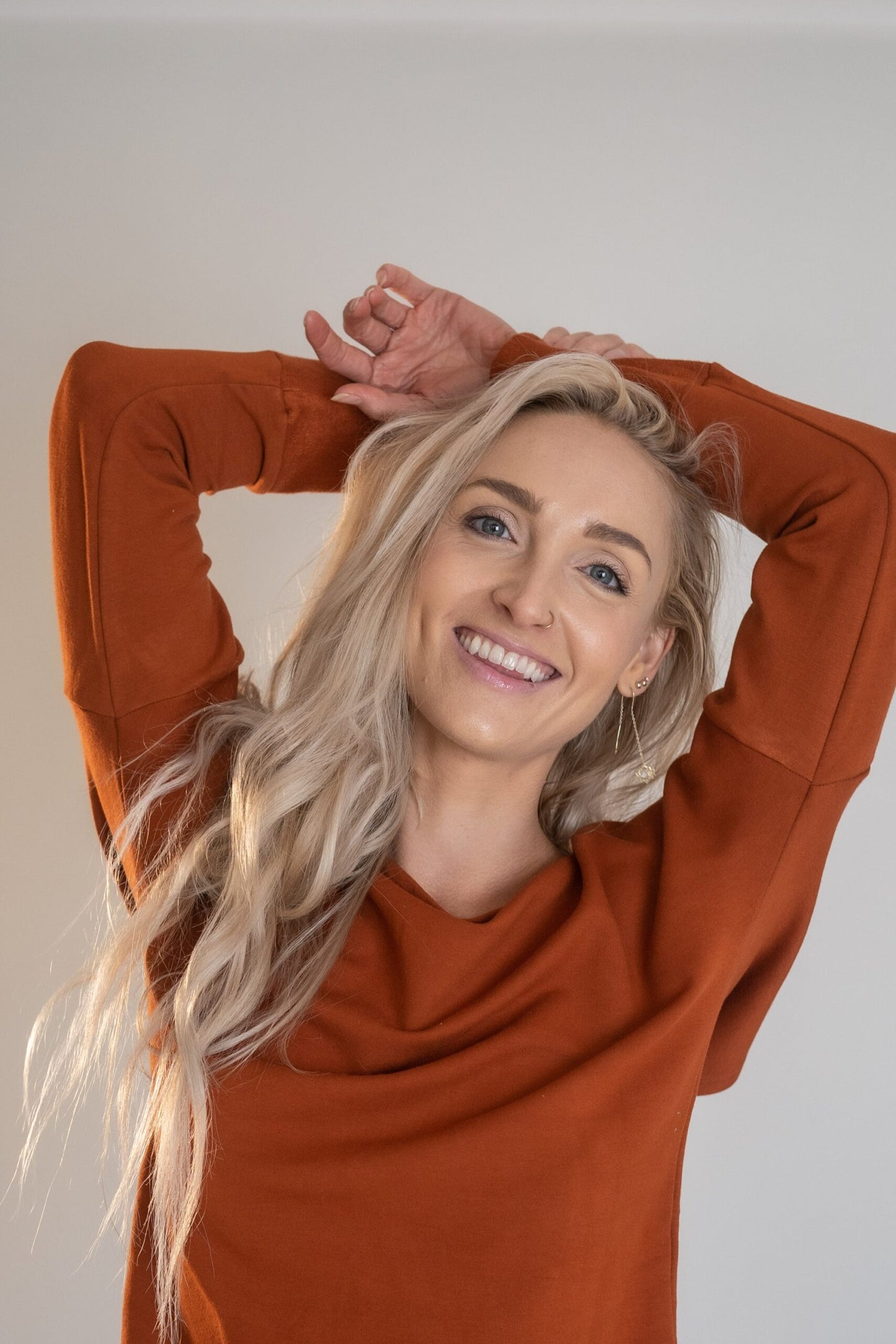 Soma Sweater Terracotta - Bamboo image 3