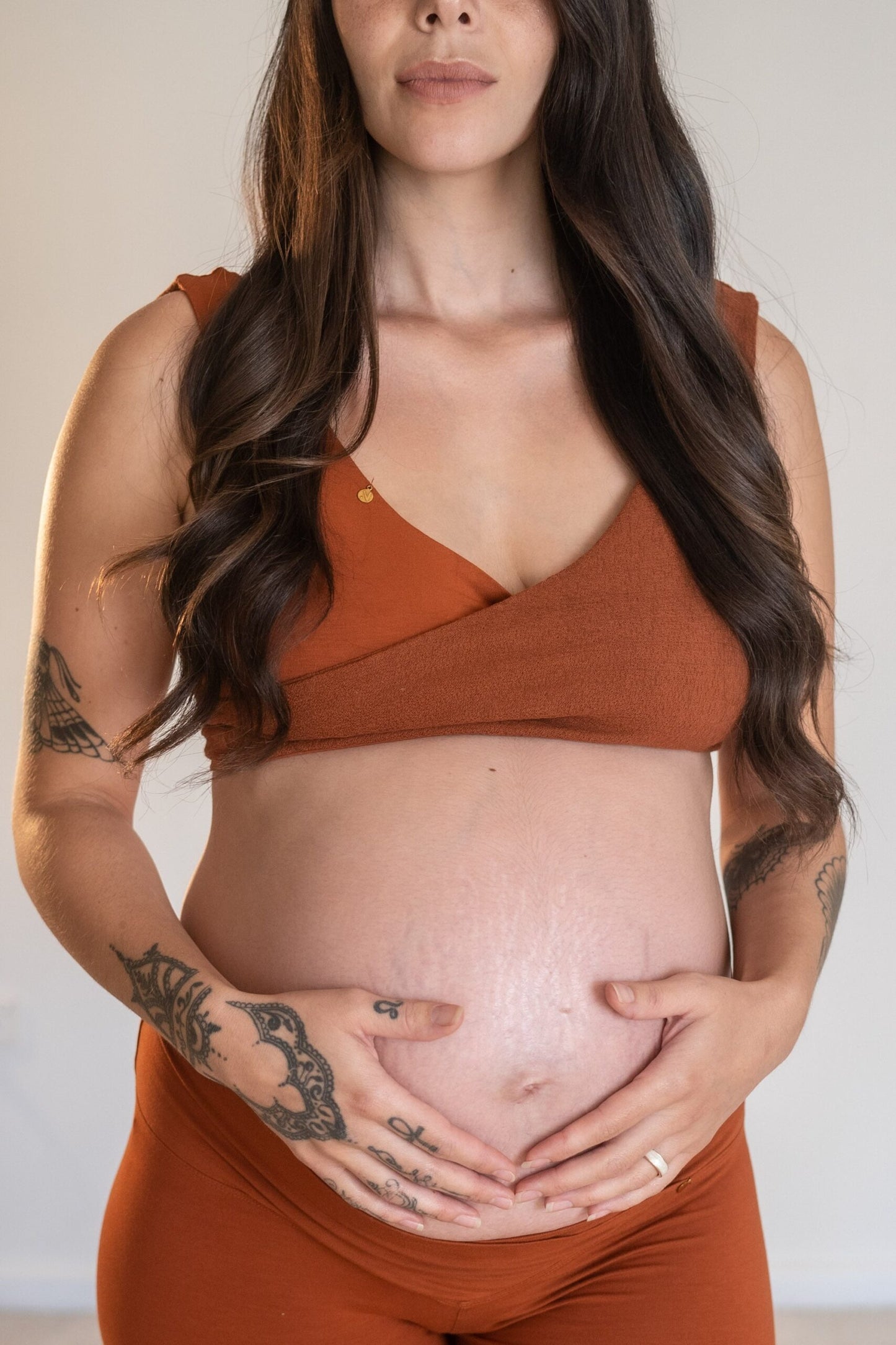 Lotus Yoga Top Terracotta – Nettle Fibre image 2