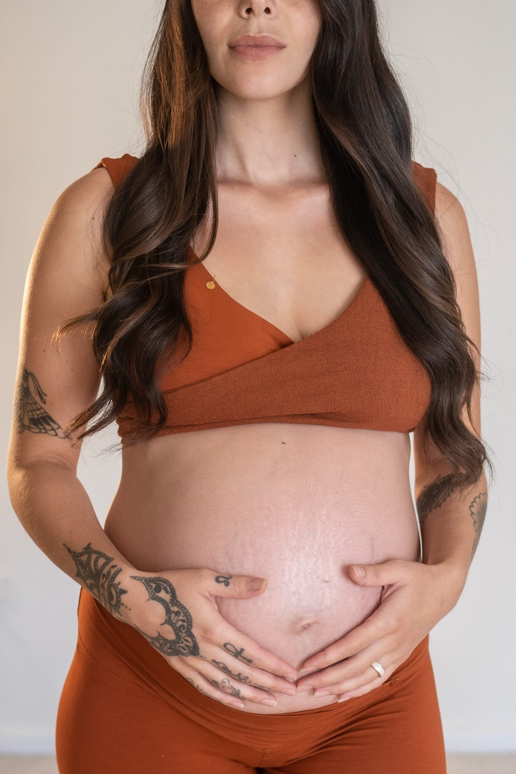 Lotus Yoga Top Terracotta – Nettle Fibre image 2