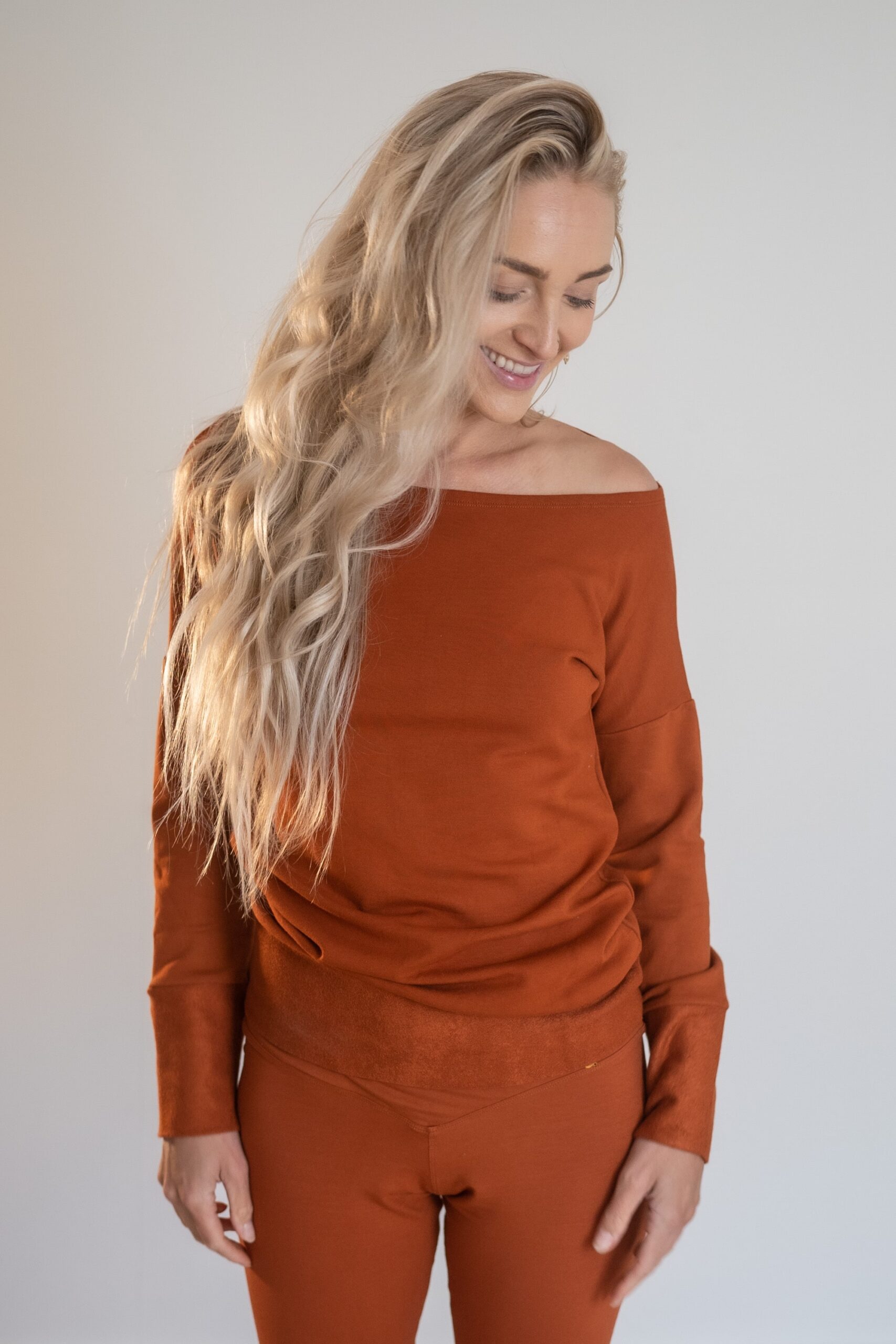 Soma Sweater Terracotta - Bamboo image 0