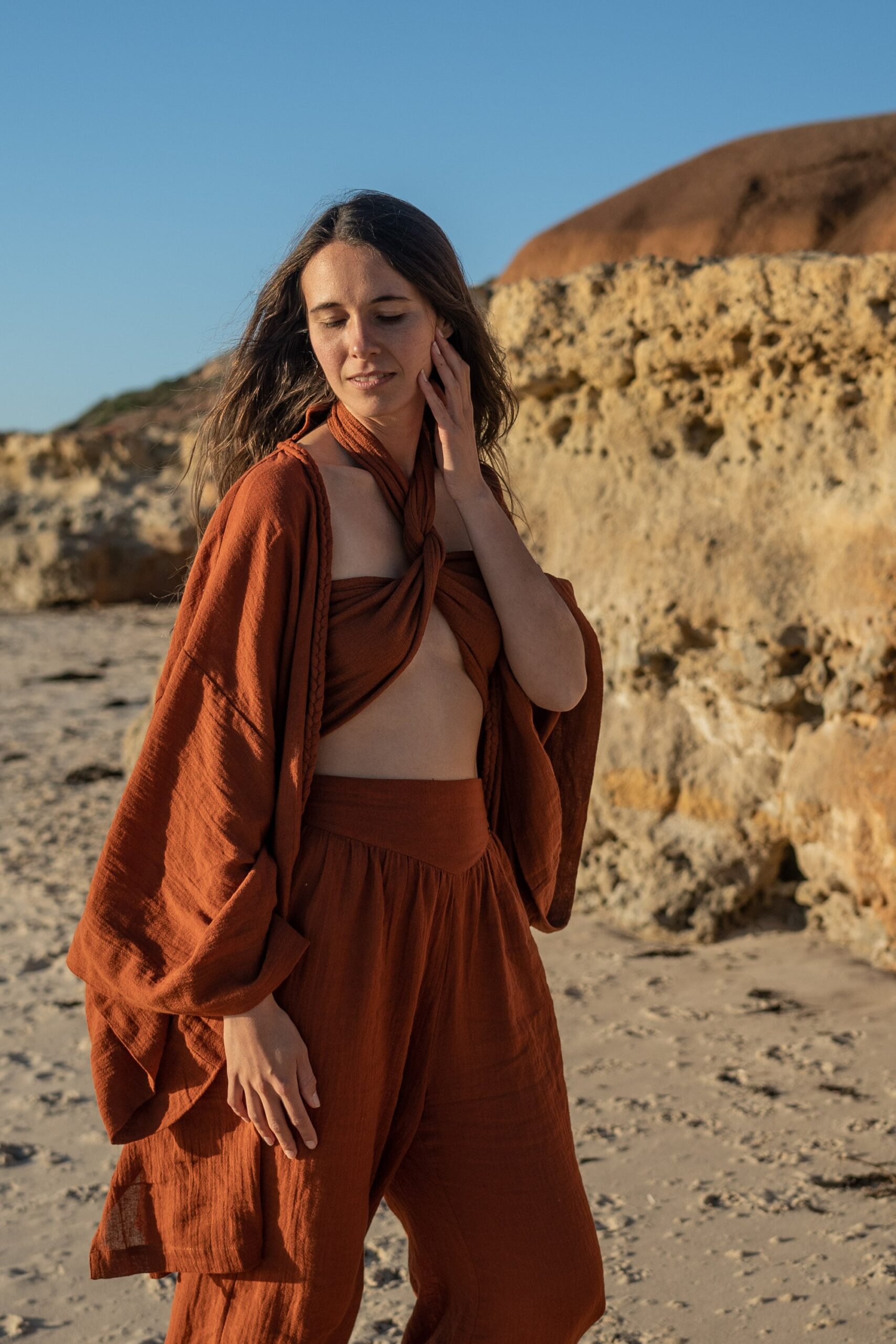 Muse 4-way Top Terracotta - Nettle Fibre image 2