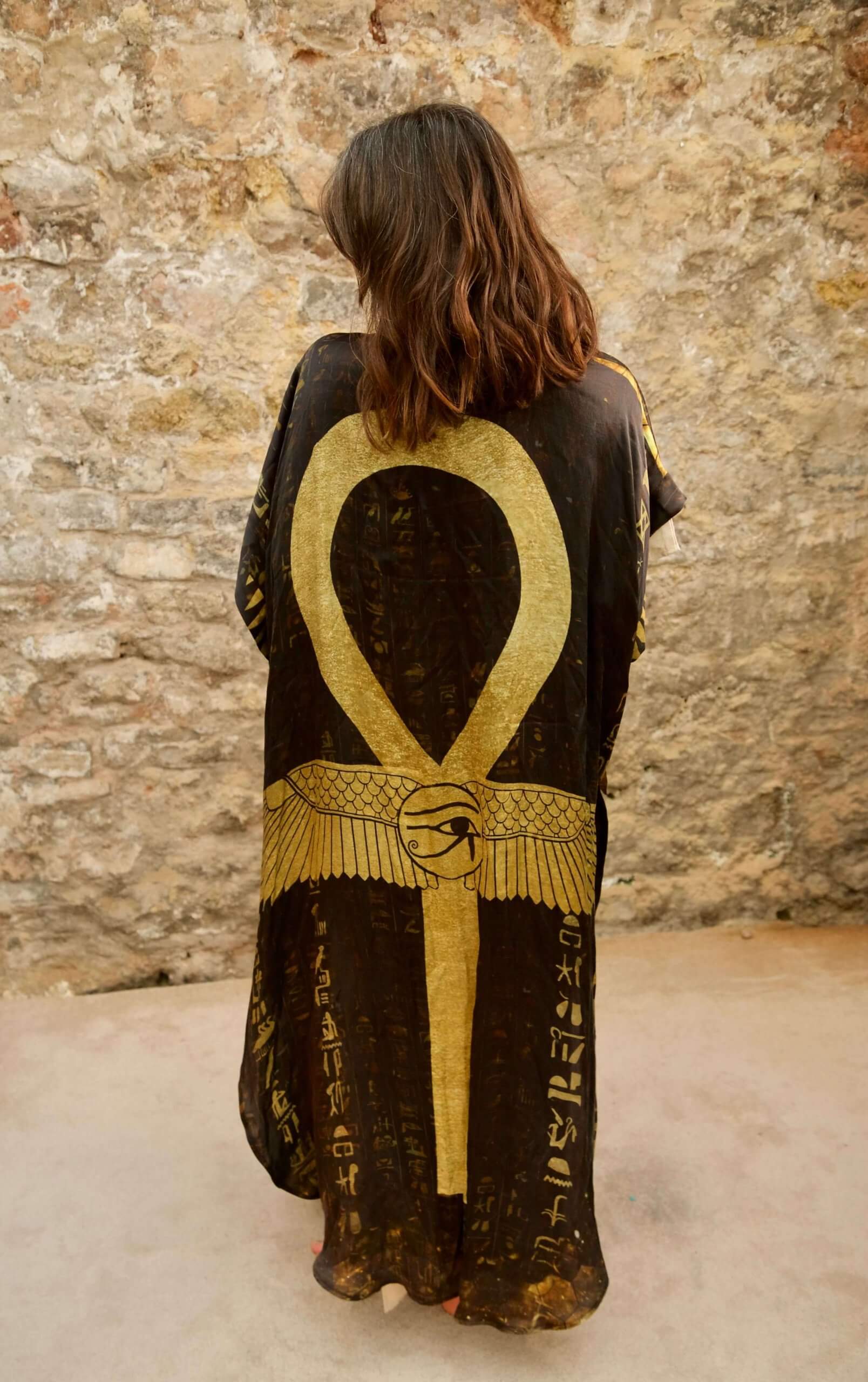 Ankh Codes Black - Silk Kimono image 16