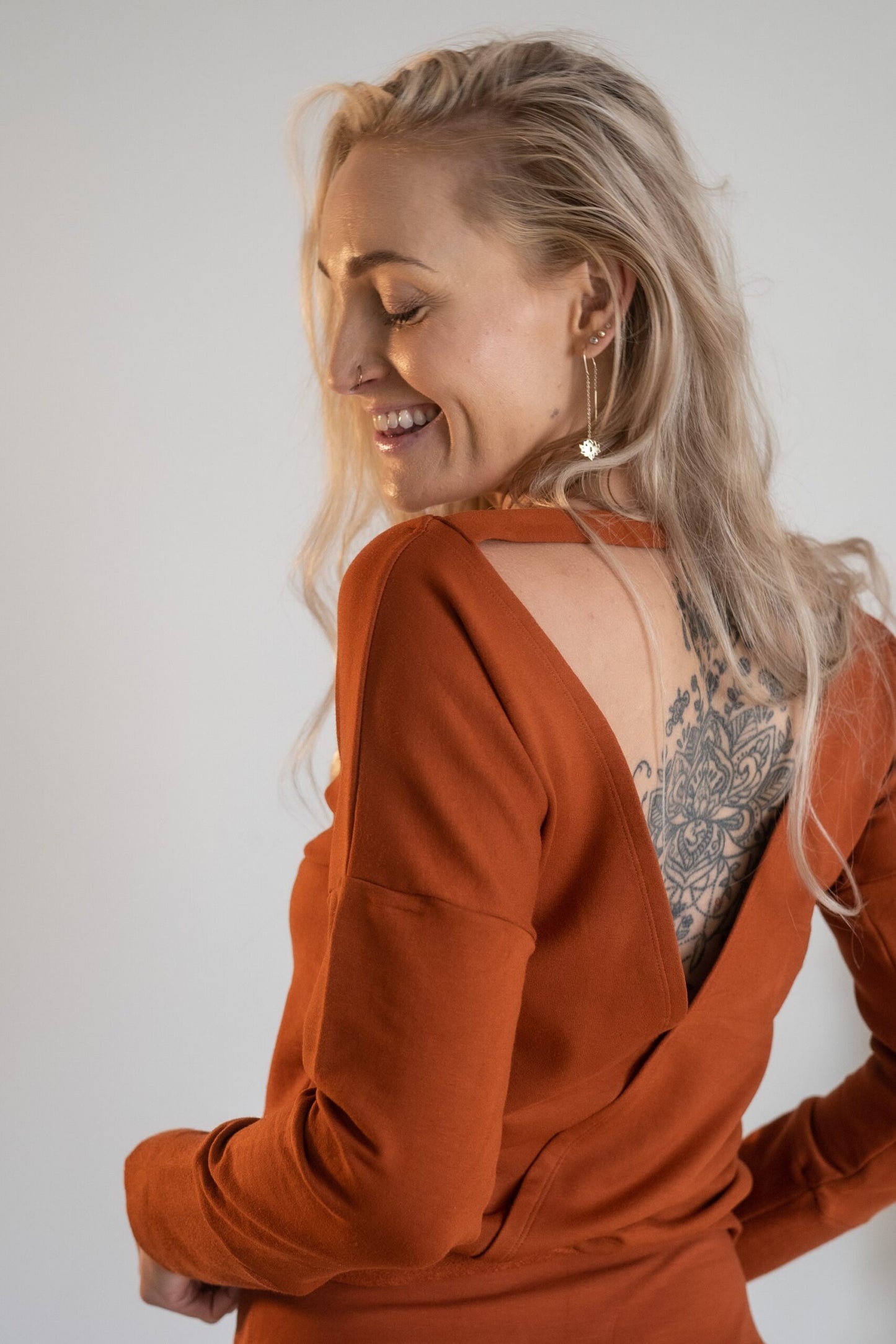 Soma Sweater Terracotta - Bamboo image 8