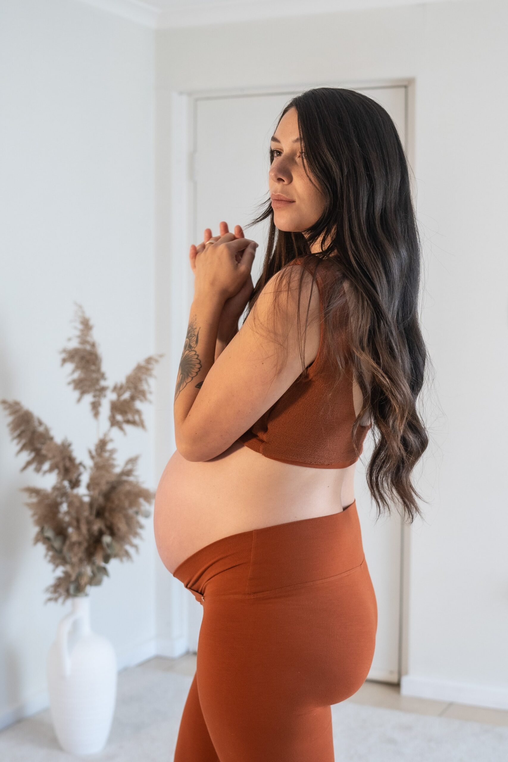 Lotus Leggings Terracotta - Bamboo image 6