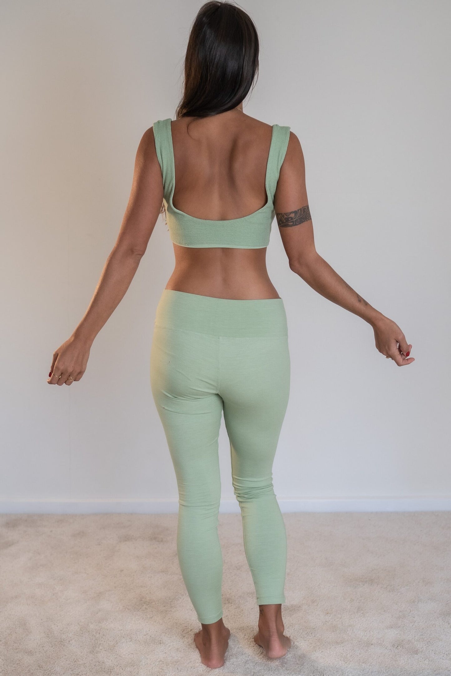 Lotus Leggings White - Bamboo image 5