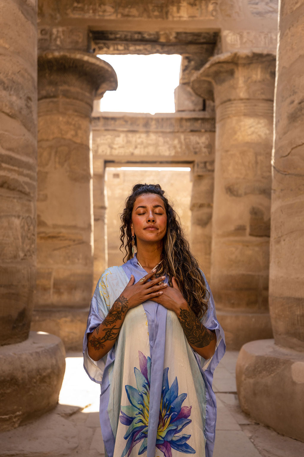 PRE ORDER – Blue Lotus Priestess - Silk Kimono