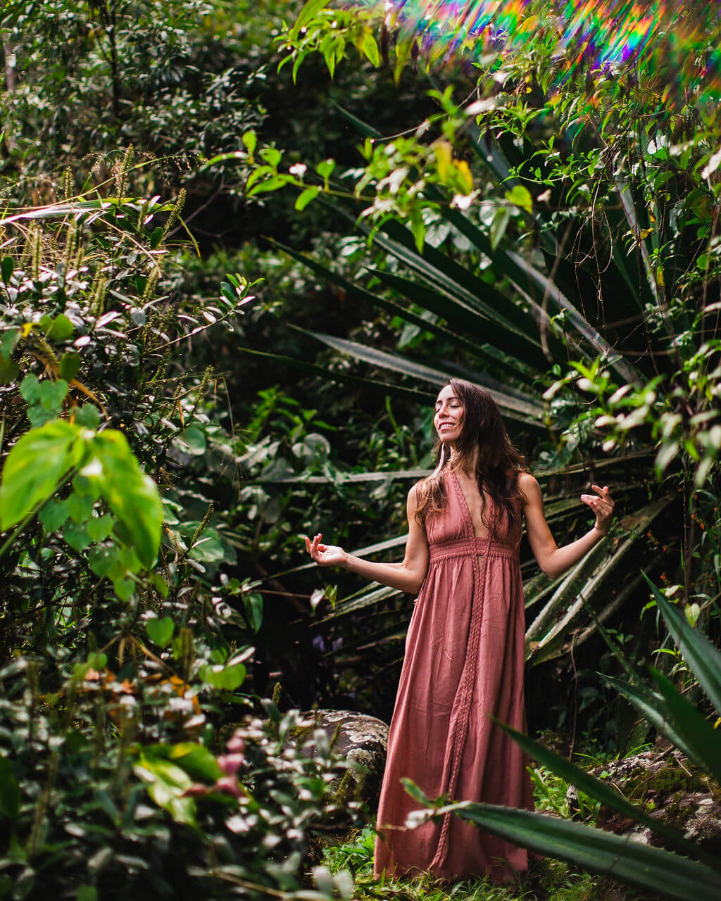 Isis Dress – Raw Silk Dusky Pink image 10