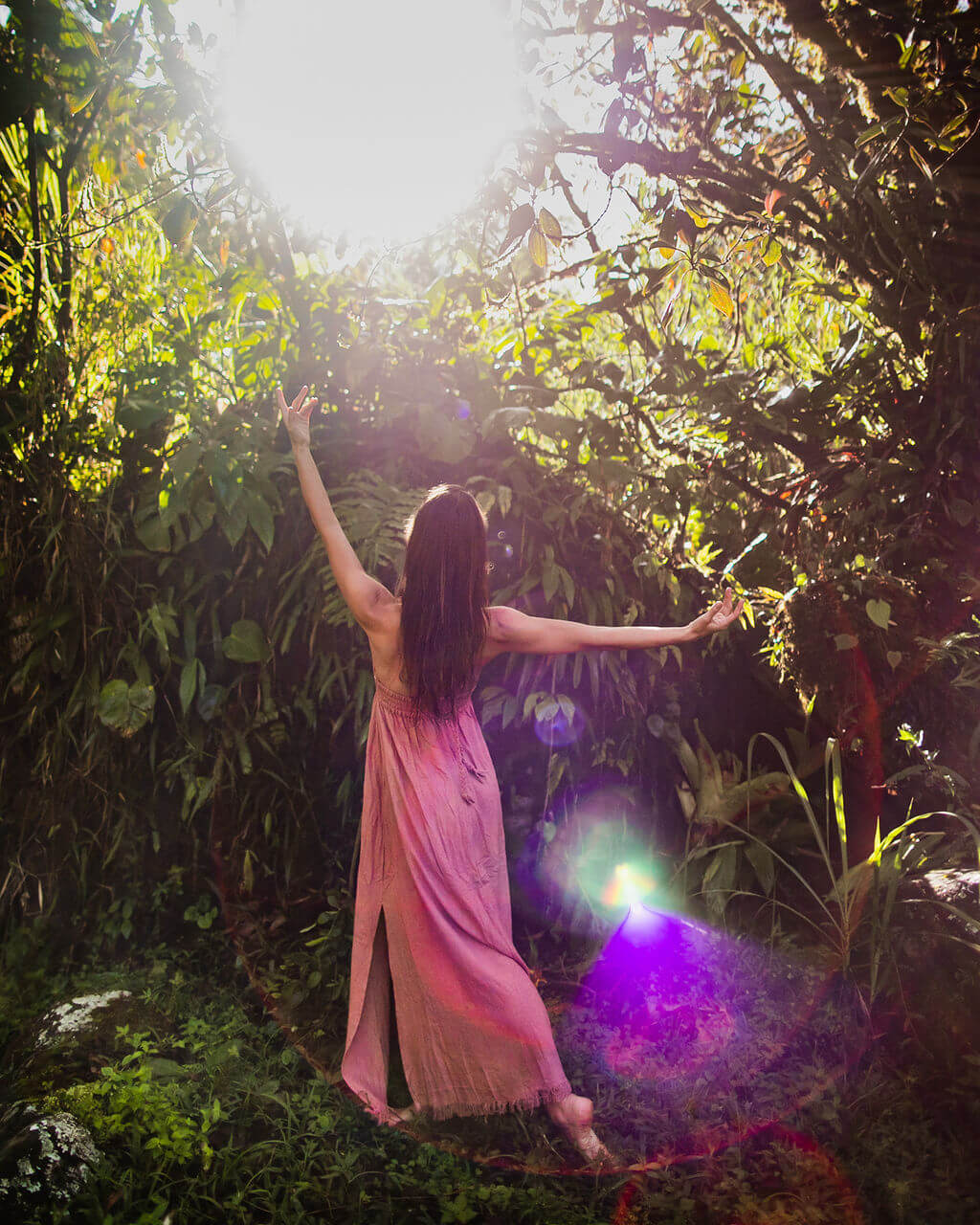 Isis Dress – Raw Silk Dusky Pink image 4