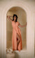 Magdala Dress - Organic Cotton Peach