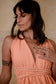 Magdala Dress - Organic Cotton Peach