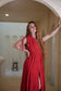 Quedesha Kaftan - Organic Cotton Red