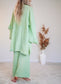 Tayu Kimono Mint - Nettle Fibre image 8