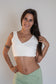 Lotus Yoga Top White - Nettle Fibre image 2