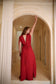 Quedesha Kaftan - Organic Cotton Red