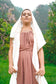 Magdalene Hood Scarf – Rosepetal Gold image 3