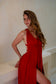 Magdala Dress - Organic Cotton Red