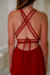 Magdala Dress - Organic Cotton Red