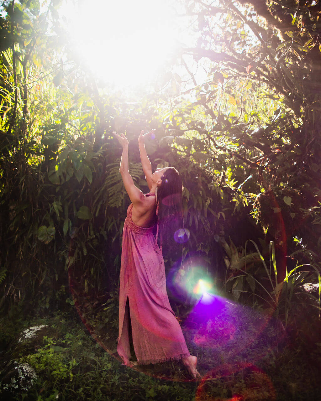 Isis Dress – Raw Silk Dusky Pink image 18