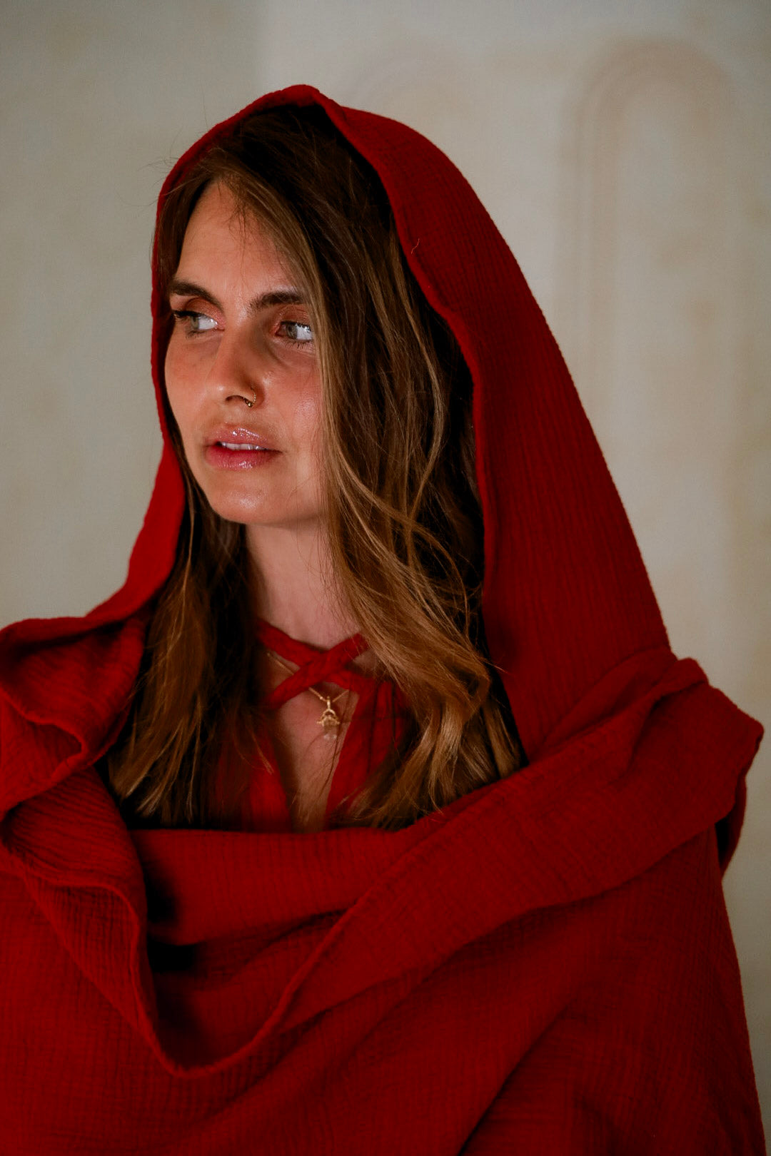 Witch Cloak - Organic Cotton Red