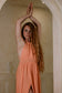 Magdala Dress - Organic Cotton Peach