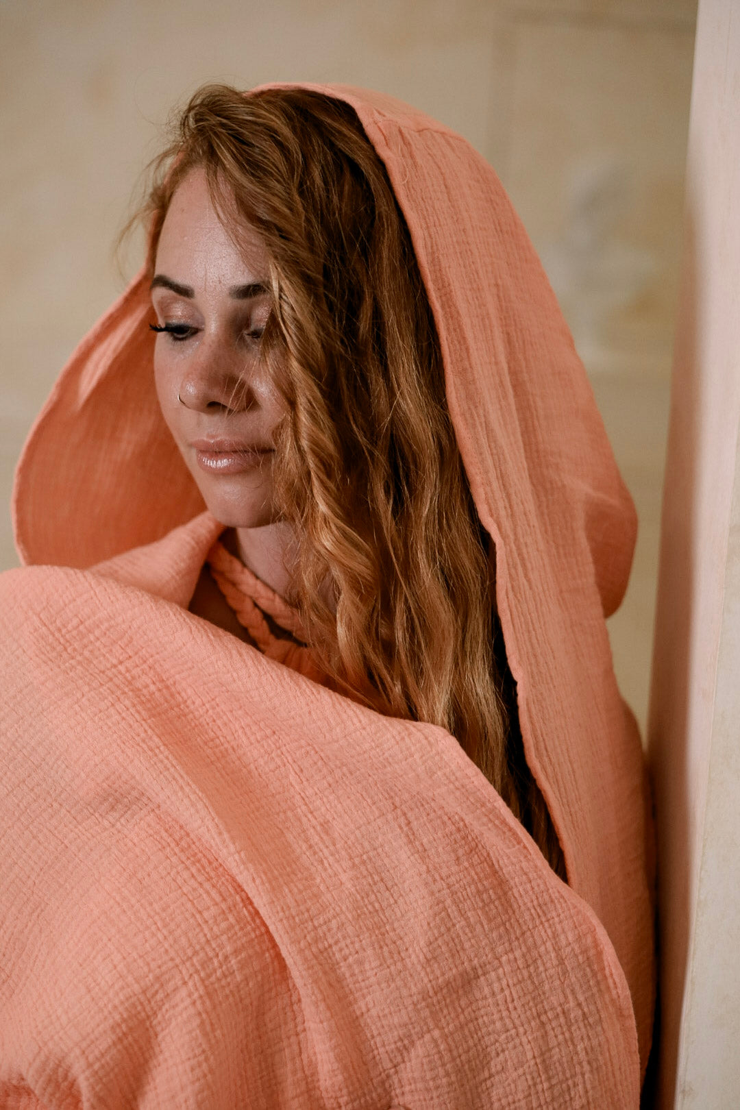 Witch Cloak - Organic Cotton Peach