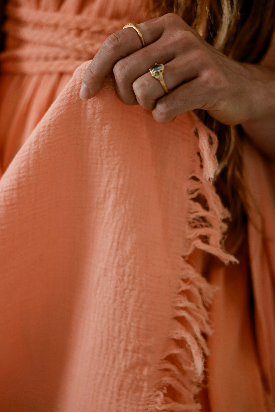 Witch Cloak - Organic Cotton Peach