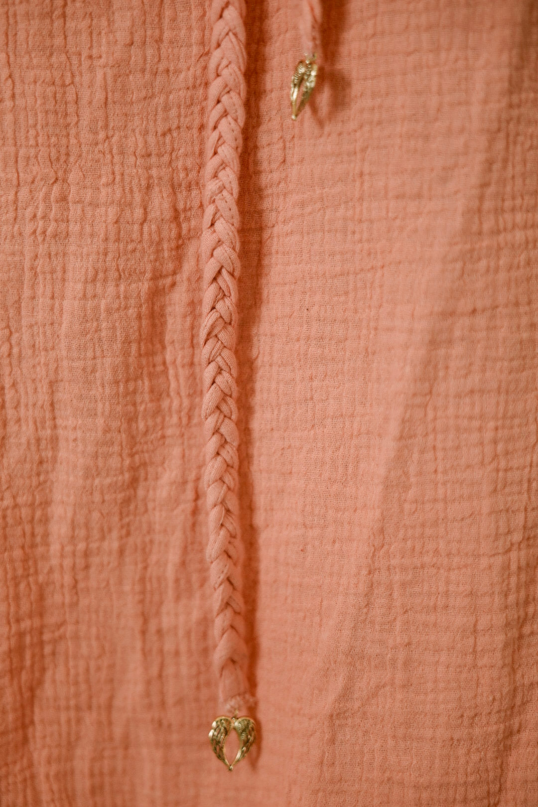 Magdala Dress - Organic Cotton Peach