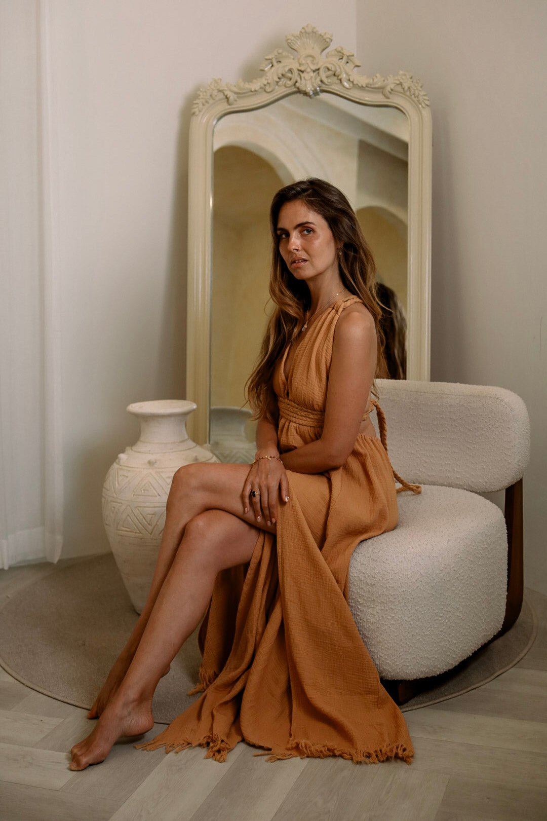 Magdala Dress - Organic Cotton Desert