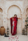 PRE ORDER - Mystic Red Rose Silk Kimono