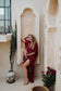 PRE ORDER - Mystic Red Rose Silk Kimono