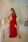 Magdala Dress - Organic Cotton Red