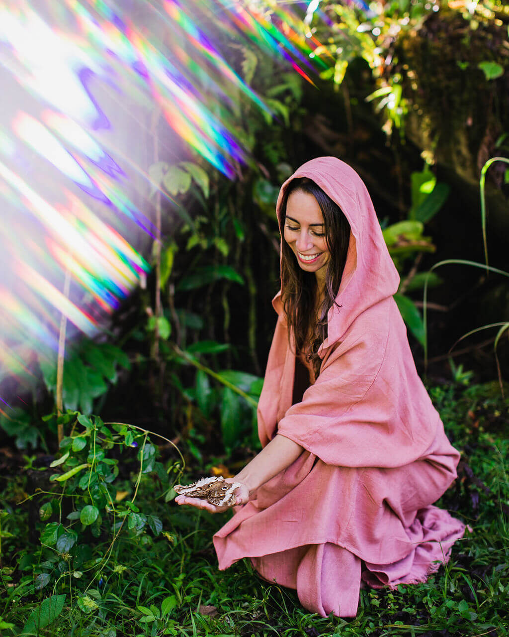 Isis Dress – Raw Silk Dusky Pink image 15