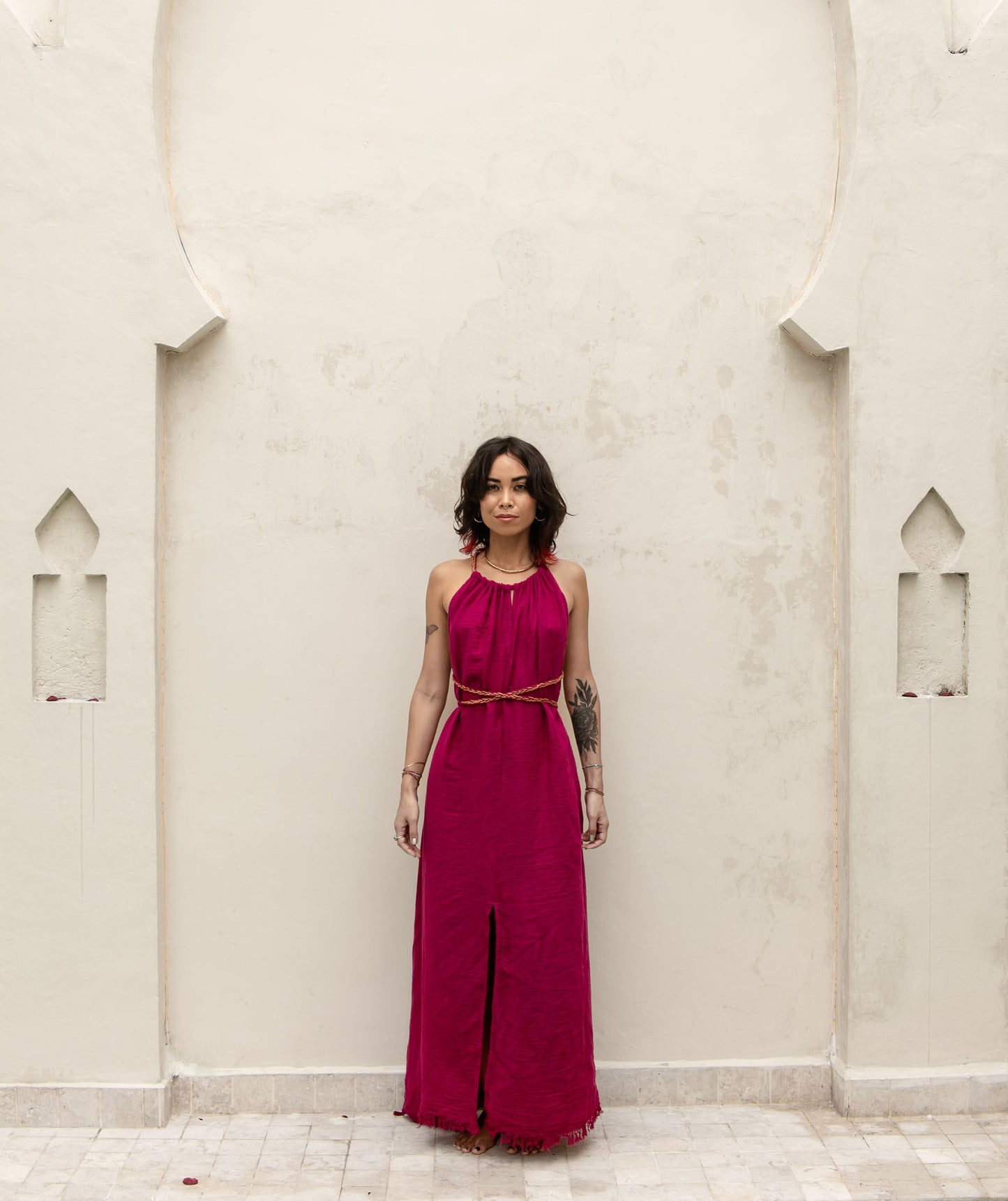  adjustable long sustainable dress