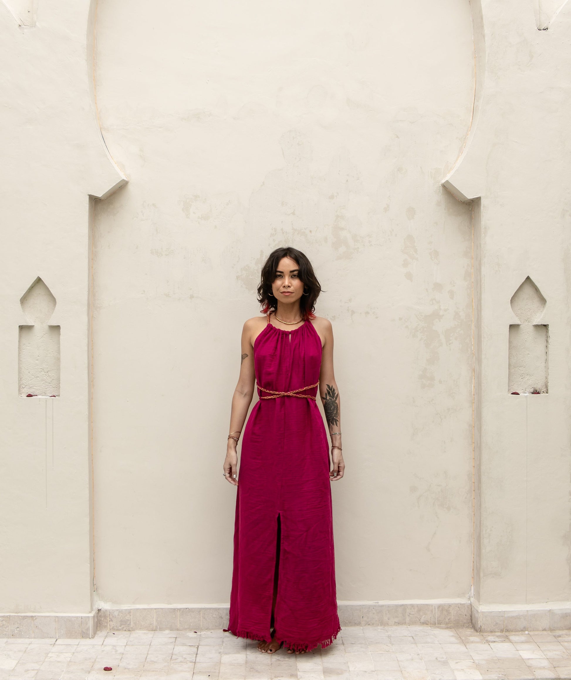  adjustable long sustainable dress