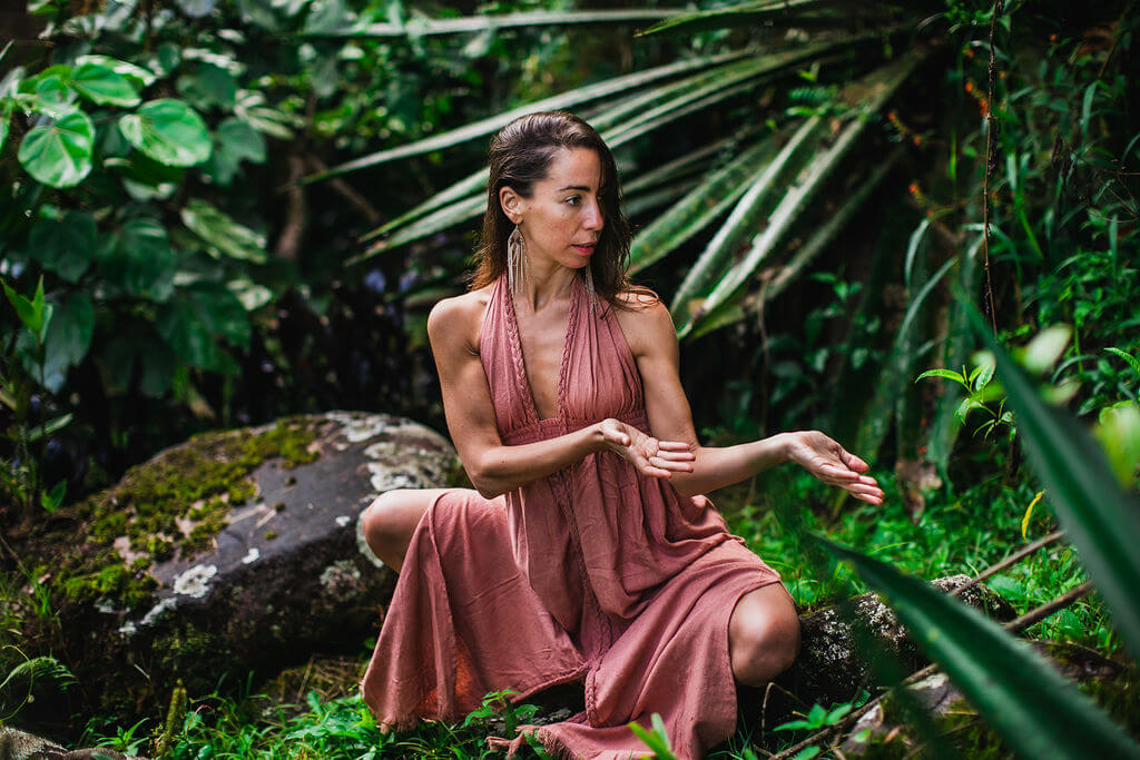 Isis Dress – Raw Silk Dusky Pink image 11