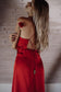 Elegance Ruby Red - Silk Dress image 8