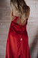 Elegance Ruby Red - Silk Dress image 5