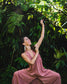Isis Dress – Raw Silk Dusky Pink image 5