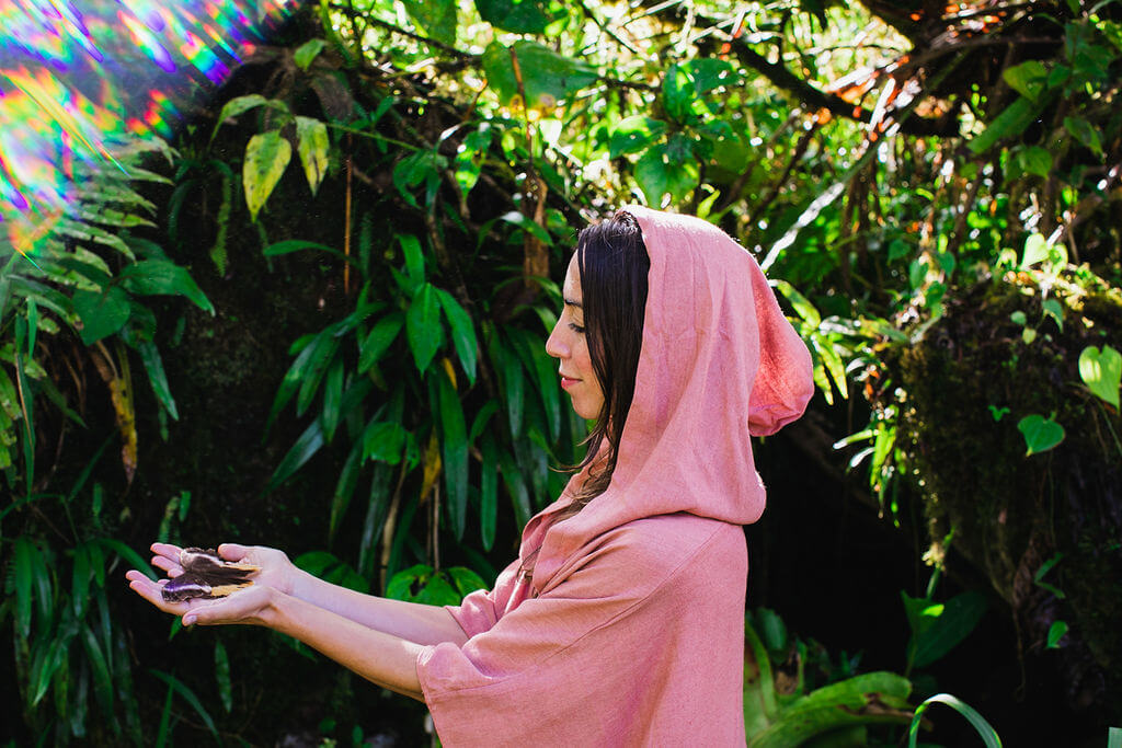 Isis Dress – Raw Silk Dusky Pink image 16