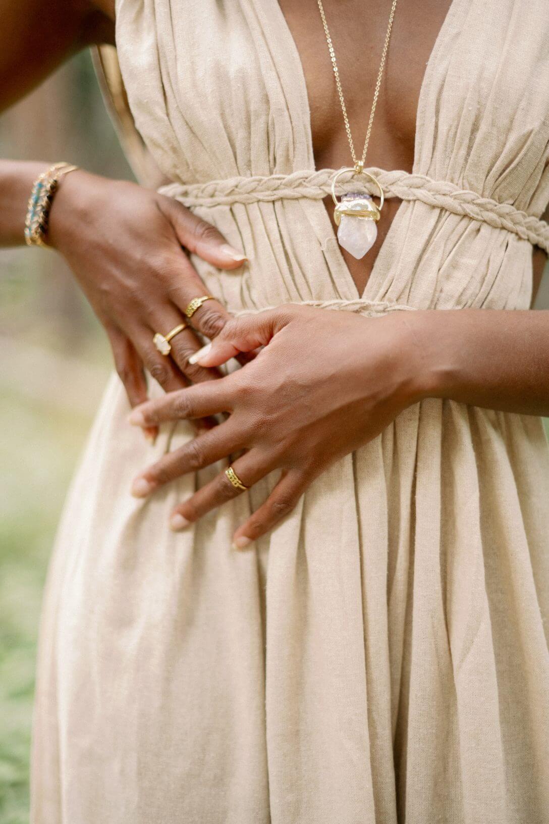 Inanna Dress – Raw Silk Sand - Image 3