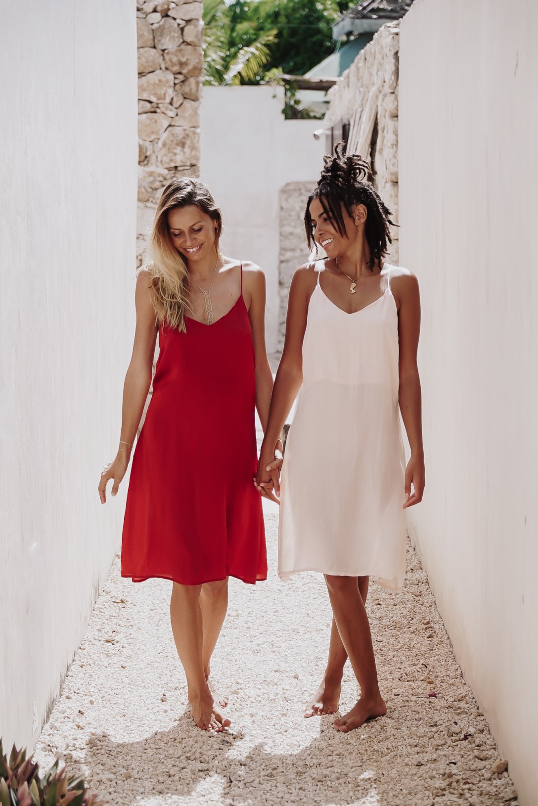 Elegance Ruby Red - Silk Dress - Image 13